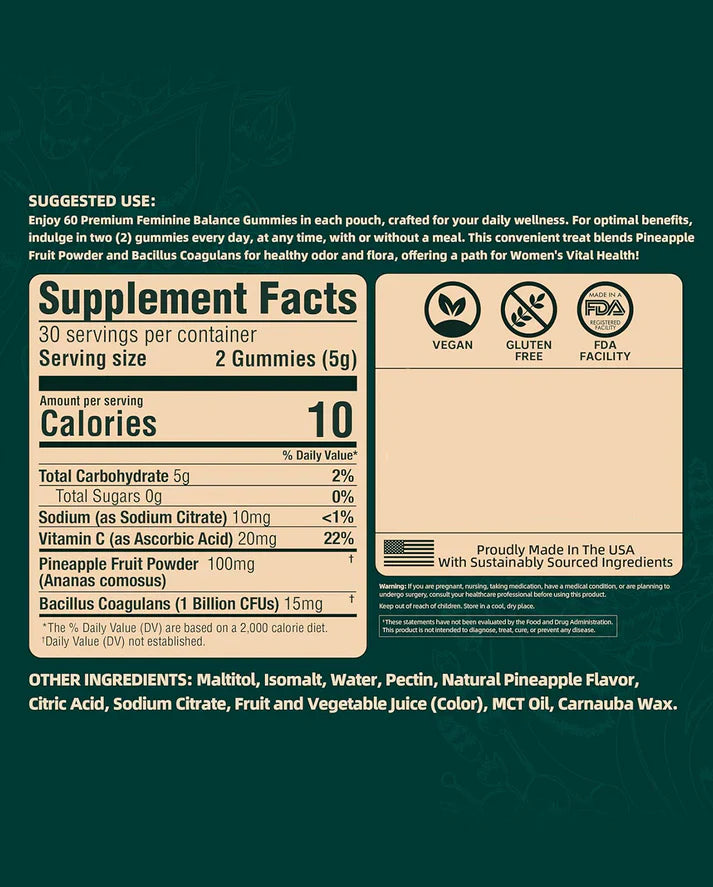 Probiotic Digestive Gummies for Women